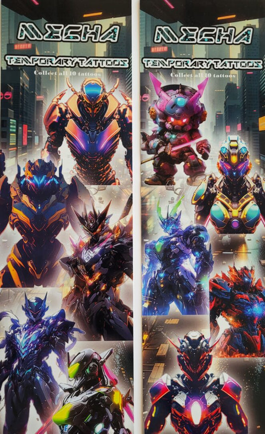 Mecha Temporary Tattoos