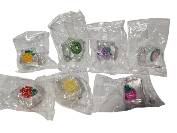 2" Mini Squishy Ice Flubby Cube With Fruit