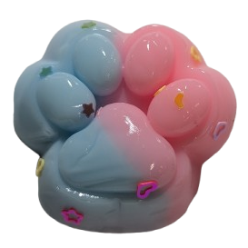 2" Squishy Flubby Cat Paw Toys