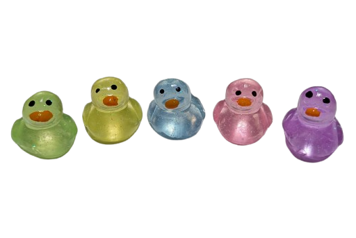 2" Colorful Squishy & Sticky Ducks