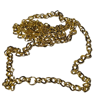17" Bulk Gold Chain Necklace - Traditional Hoop Style