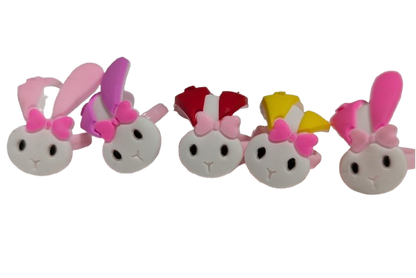 1" Rubber Bunny Rings