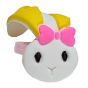1" Rubber Bunny Rings