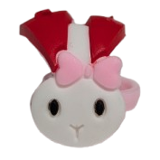 1" Rubber Bunny Rings