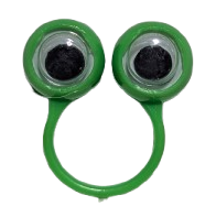 1" Colorful Plastic Eye Ball Rings