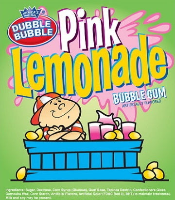 Dubble Bubble 1" Pink Lemonade Gumballs