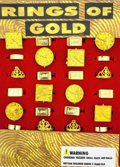 1" Rings of Gold in Toy Capsules