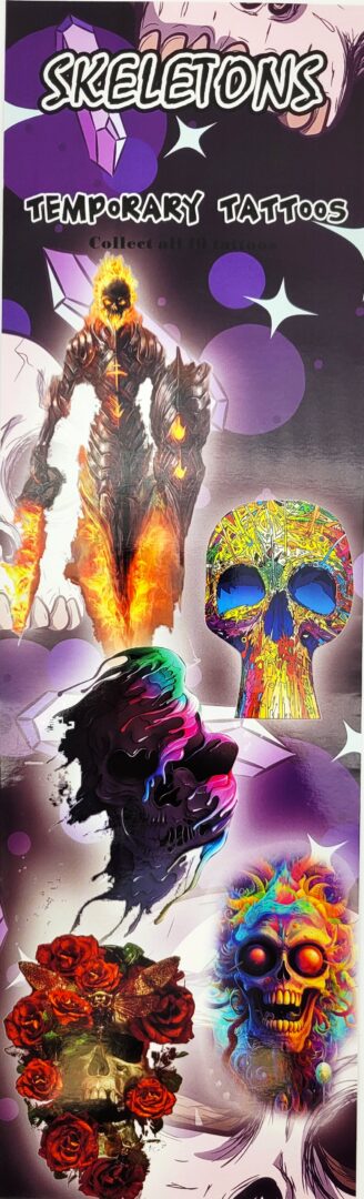 Skeleton Temporary Tattoos