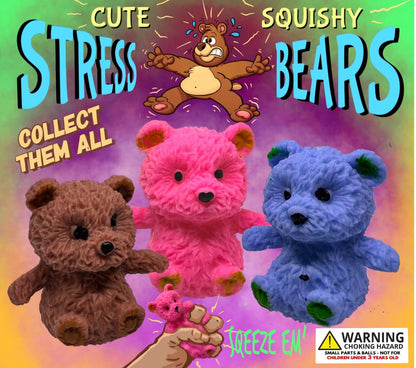 2" Stress Bears In Toy Capsules