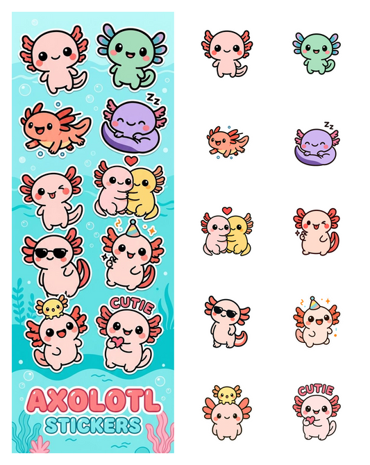 Axolotl Stickers
