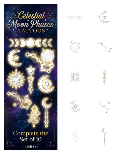 Celestial Moon Phases Tattoos