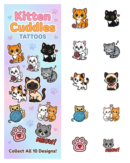 Kitten Cuddles Tattoos