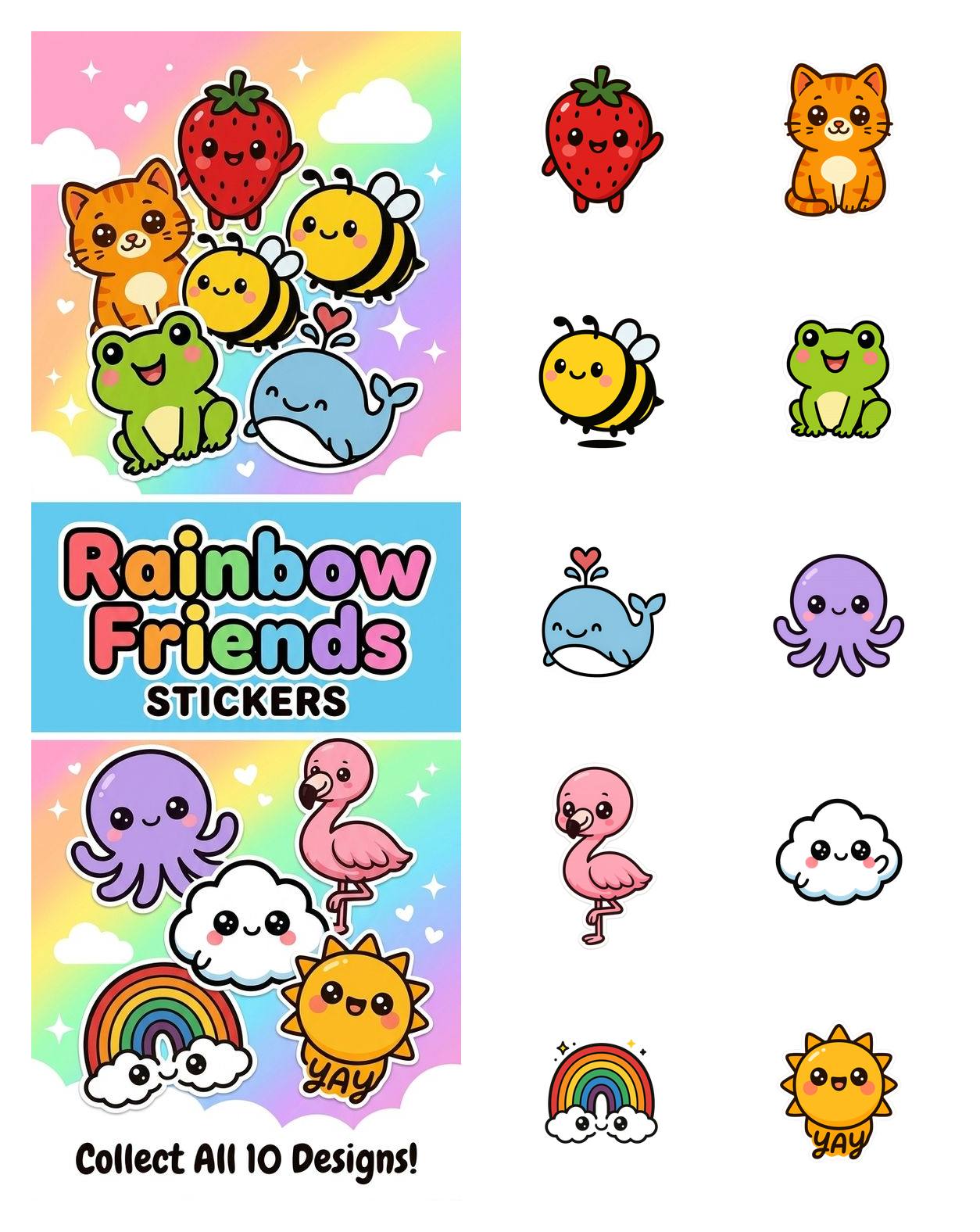 Rainbow Friends Stickers
