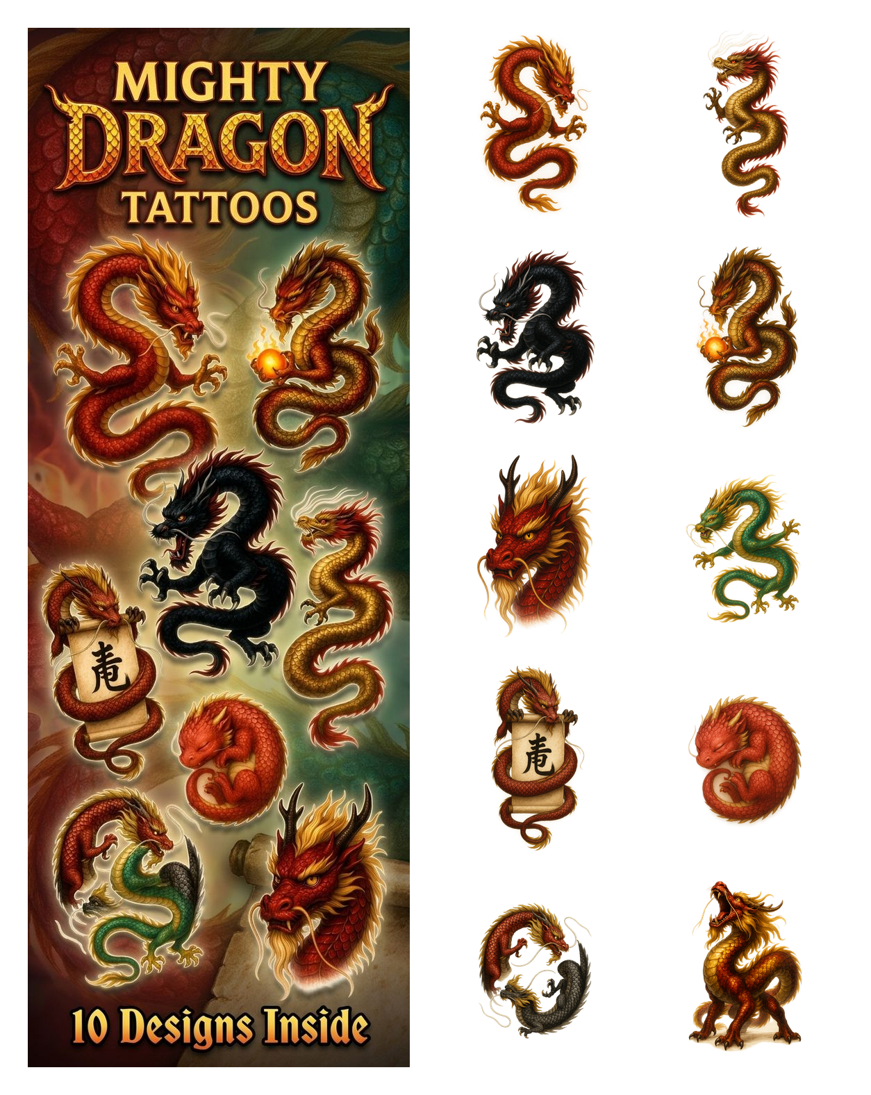 Mighty Dragon Tattoos