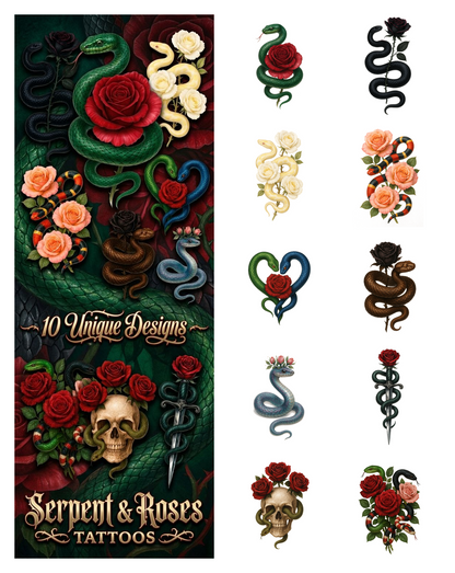Serpent & Roses Tattoos