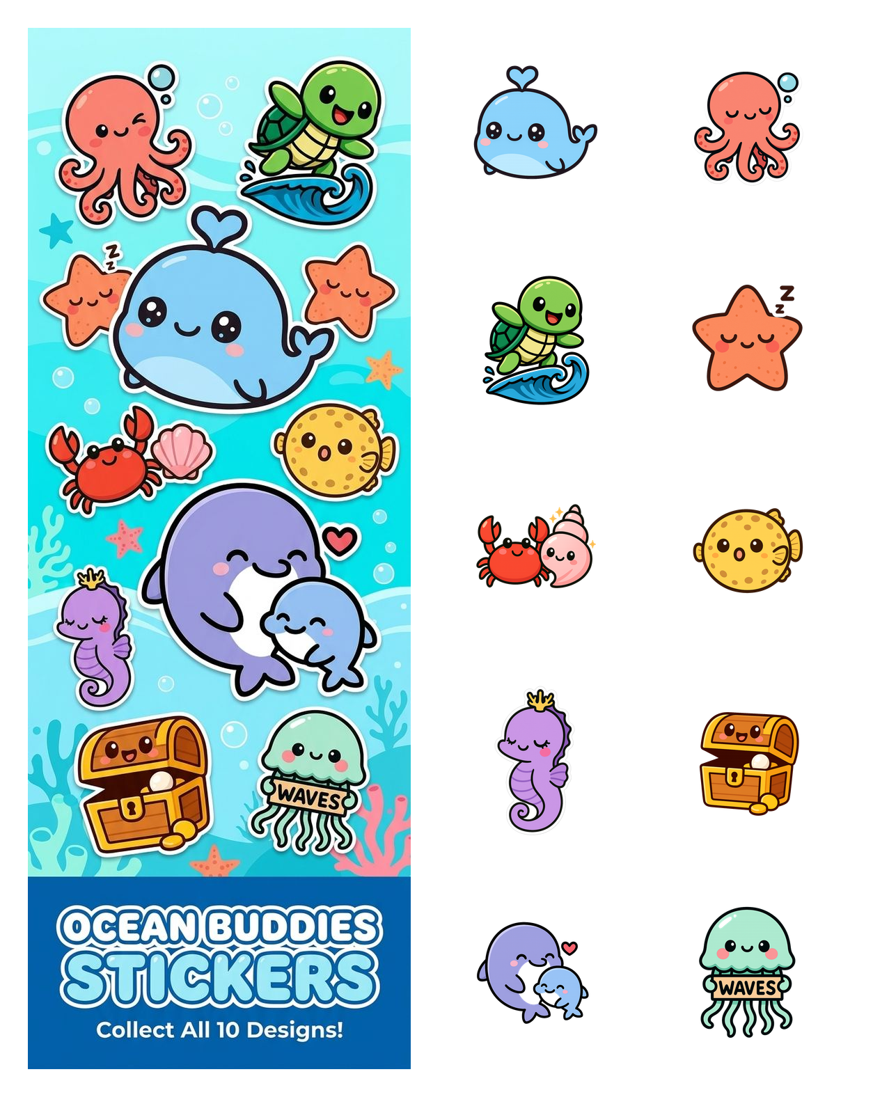 Ocean Buddies Stickers