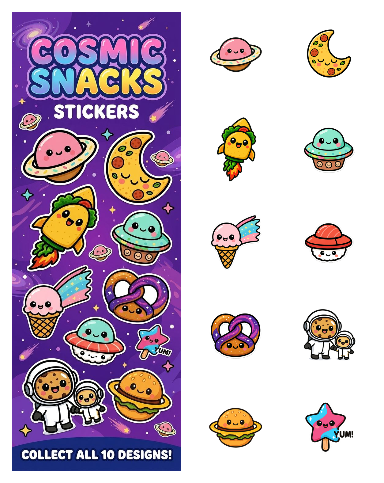 Cosmic Snacks Stickers