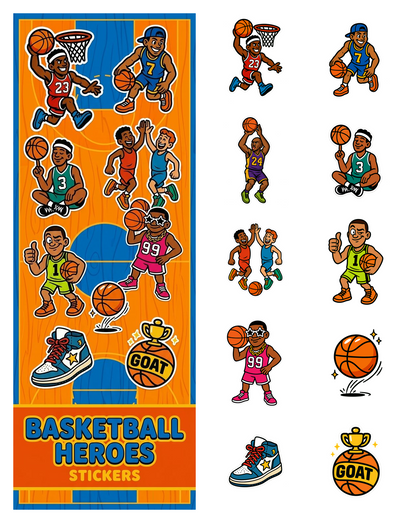 Basketball Heroes Stickers