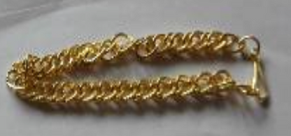 Thick Gold Chain Toy Bracelet - 7" - 100 Pack