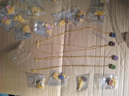 Thin 17" Gold Diamond Necklace
