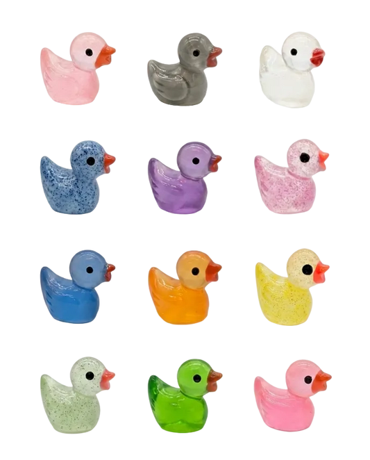 Mini 1" Colorful Acrylic Ducks