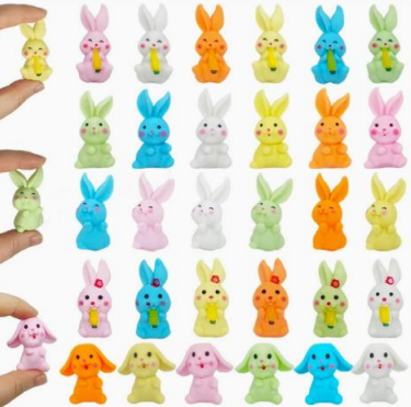 2" Colorful Rabbits