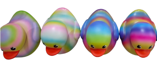 6" Jumbo Rainbow Ducks for Crane Machines