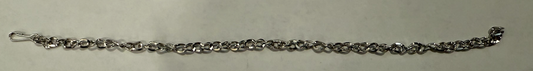 Thin Silver Chain Toy Bracelet - 7"