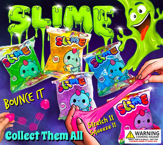 2" Slime Bags in Toy Capsules