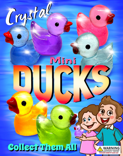 1" Crystal Ducks in Toy Capsules