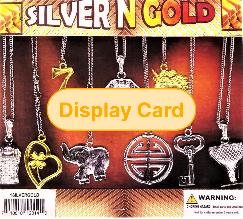 Display Card - 2" Silver & Gold
