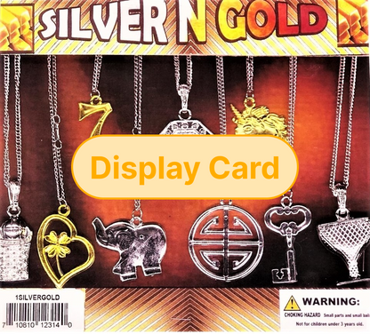 Display Card - 2" Silver & Gold