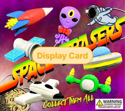 Display Card - 2″ Space Erasers