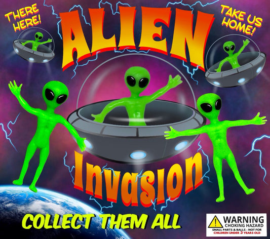 2" Alien Invasion In Toy Capsules