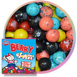 Dubble Bubble Berry Blast 1" Gumballs