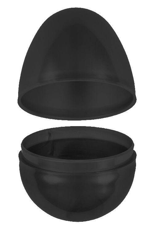 Large Plastic Black Easter Eggs
