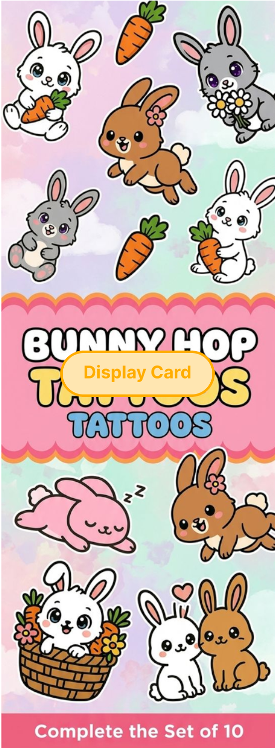 Display Card - Bunny Hop Tattoos