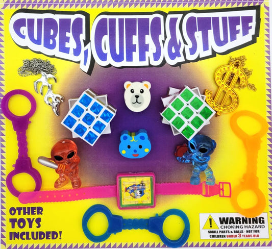 2" Cubes Cuffs And Stuff In Toy Capsules