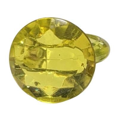 1" Bulk Colorful Clear Plastic Crystal Rings