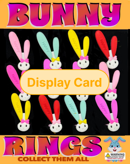 Display Card - 1" Bunny Rings