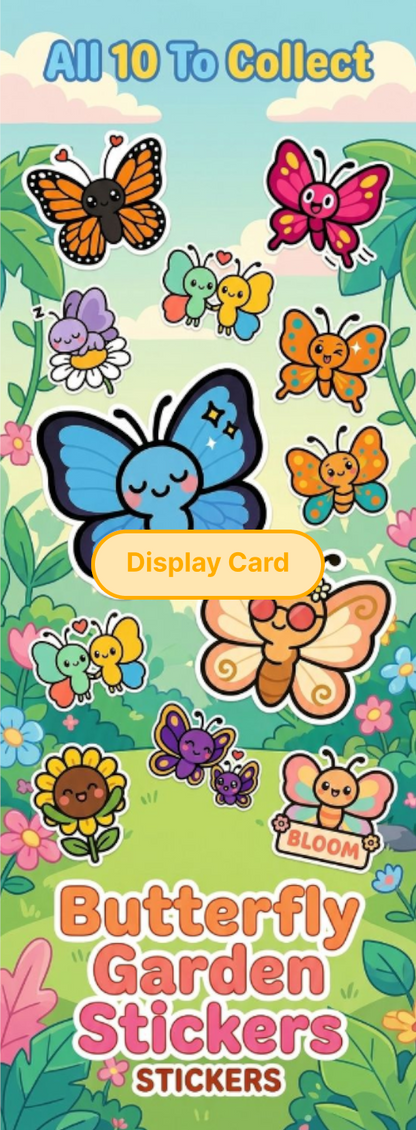 Display Card - Butterfly Garden Stickers