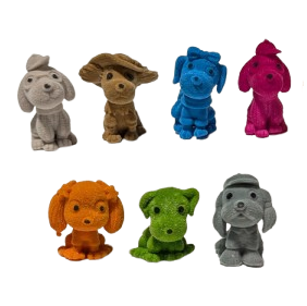 2" Colorful Furry Puppies