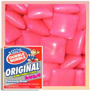 Bulk Chicklets Dubble Bubble Original 1928 Pink Chicle Wholesale