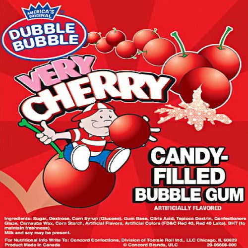 Dubble Bubble 1" Very Cherry Gumballs