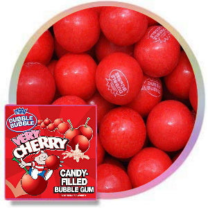 Dubble Bubble 1" Very Cherry Gumballs