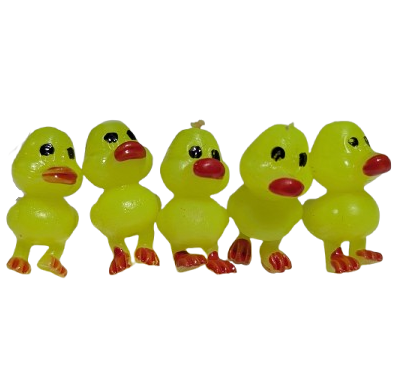 1" Soft Stretchy Yellow Rubber Ducks