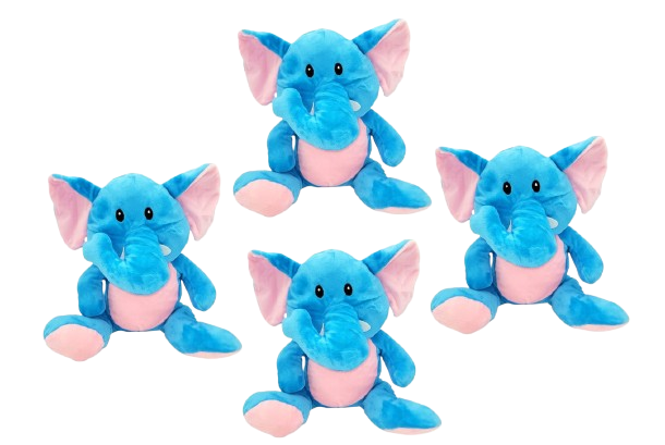 11″ Blue Elephant Plush Toy