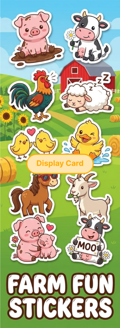 Display Card - Farm Fun Stickers