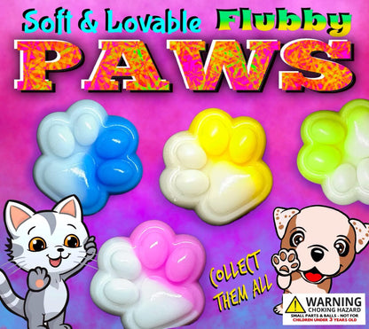 2" Flubby Paws in Toy Capsules
