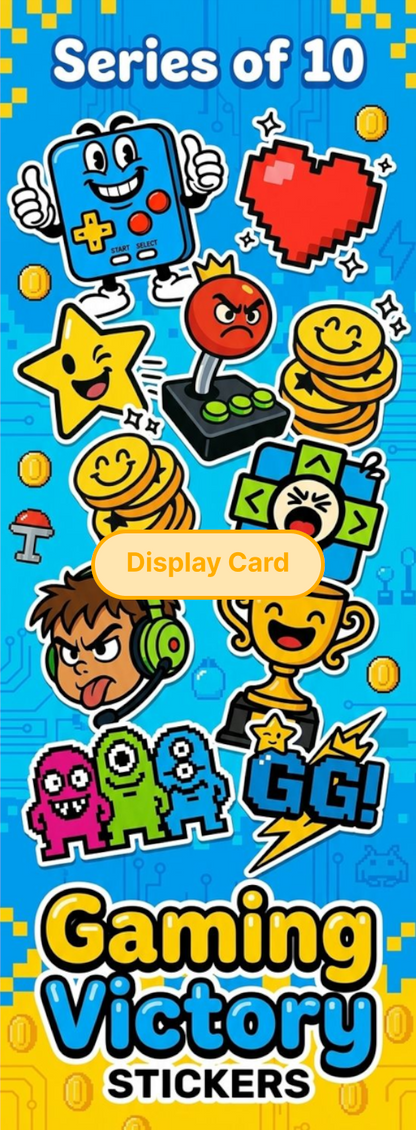 Display Card - Gaming Victory Stickers